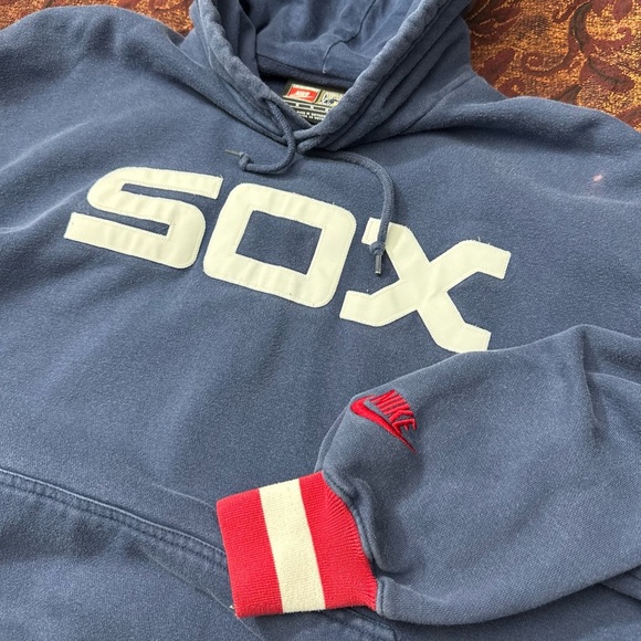 RARE VTG Nike Cooperstown Collection Chicago White Sox MLB Hoodie - Picture 3 of 6